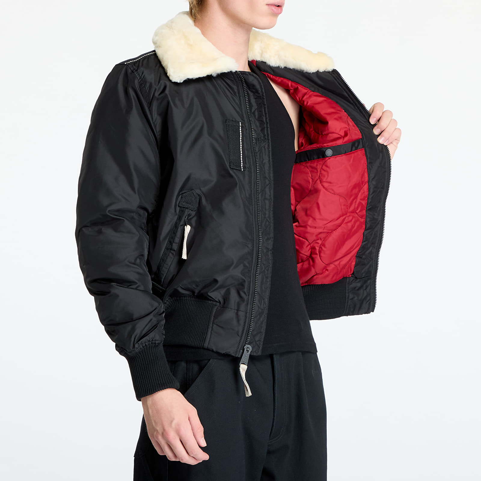 Herrenjacken Alpha Industries Injector III Black/ Beige