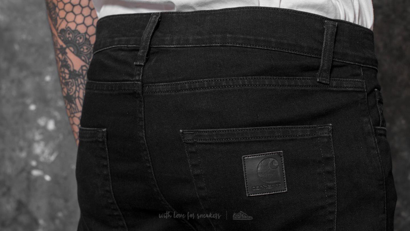 Pants Carhartt WIP Rebel Pant Black Stone Washed