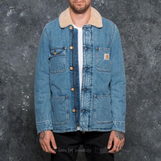 Jackets Carhartt WIP Fairmount Coat Blue Stone Washed Footshop