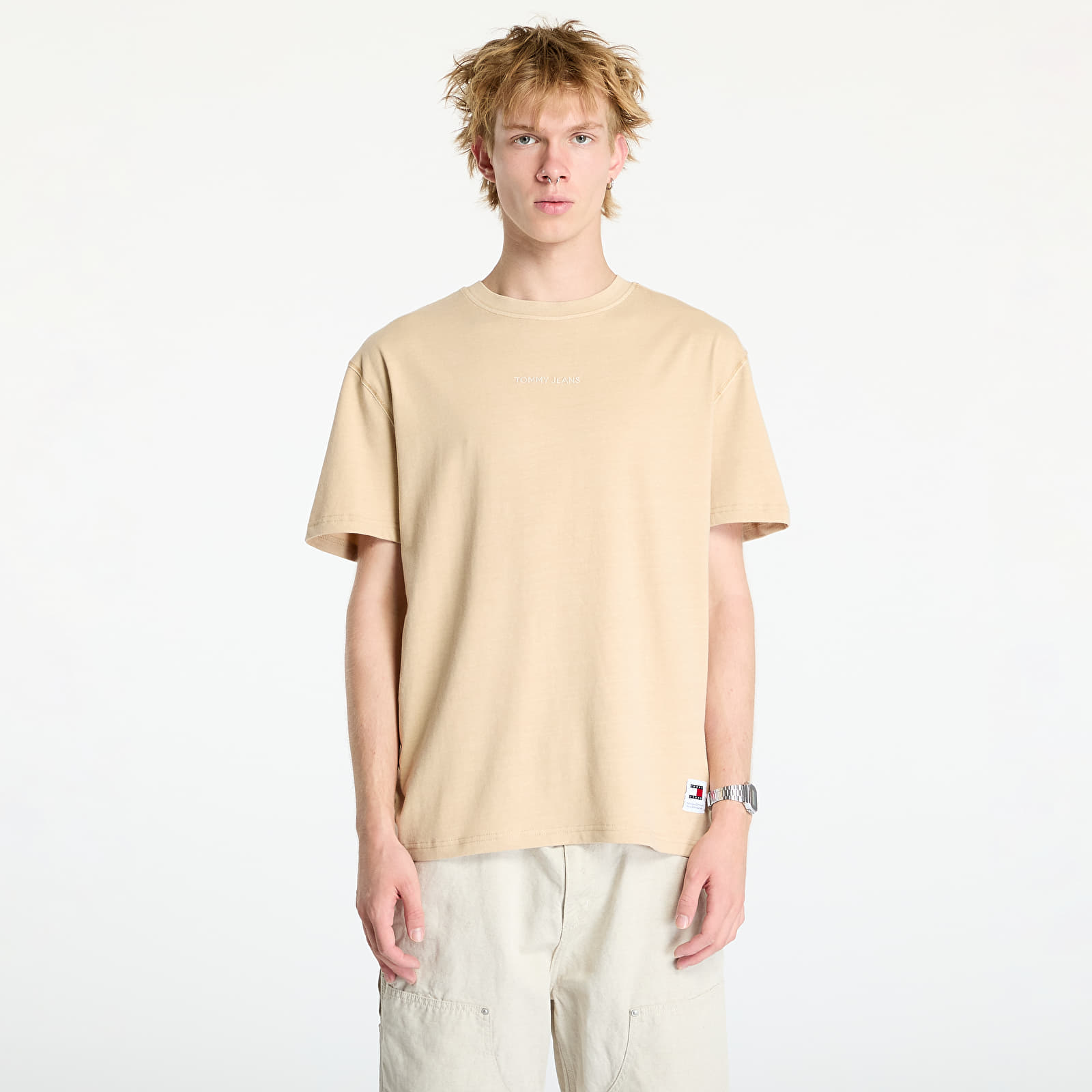 Männer T-Shirts Tommy Jeans Regular Classic Tee Beige