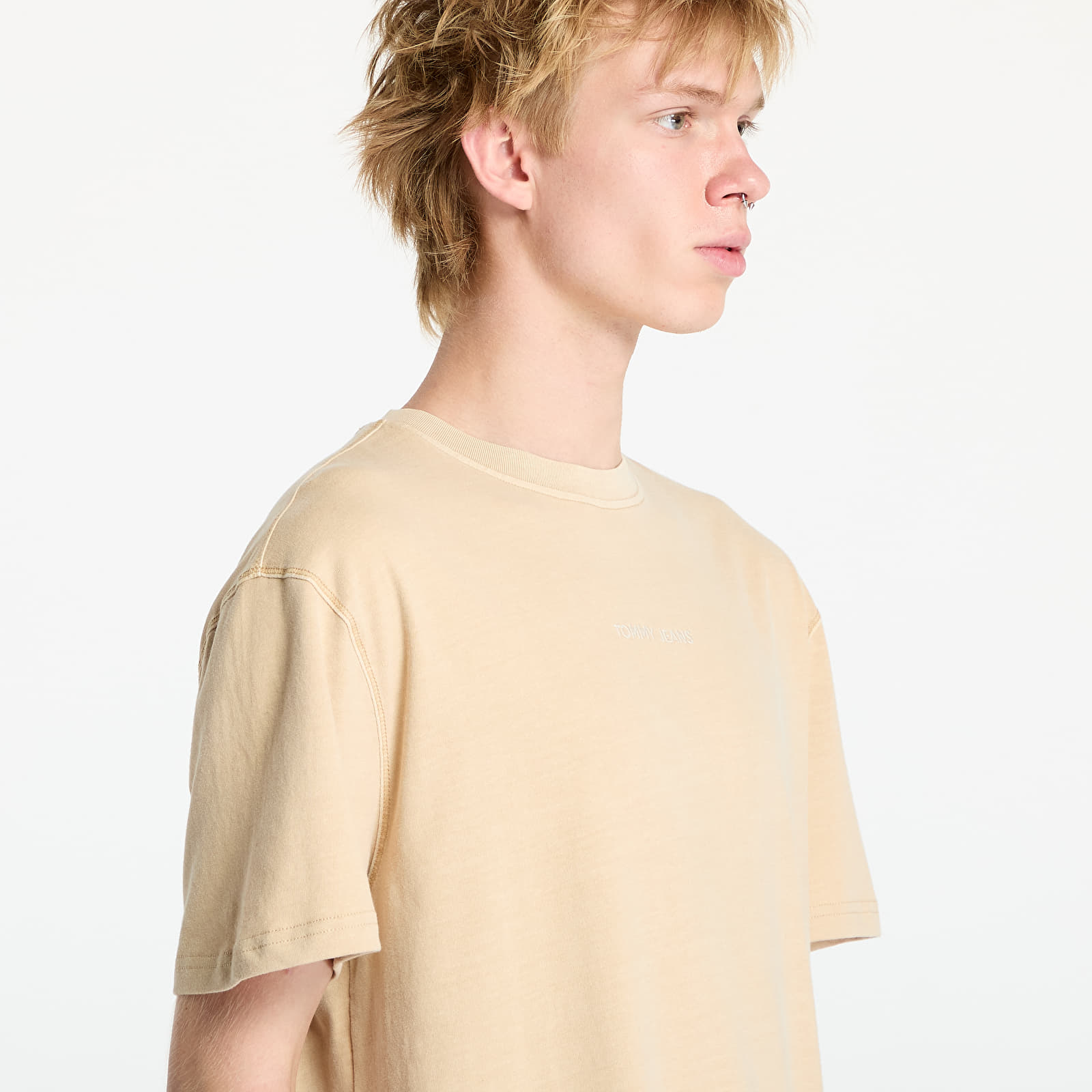 Männer T-Shirts Tommy Jeans Regular Classic Tee Beige