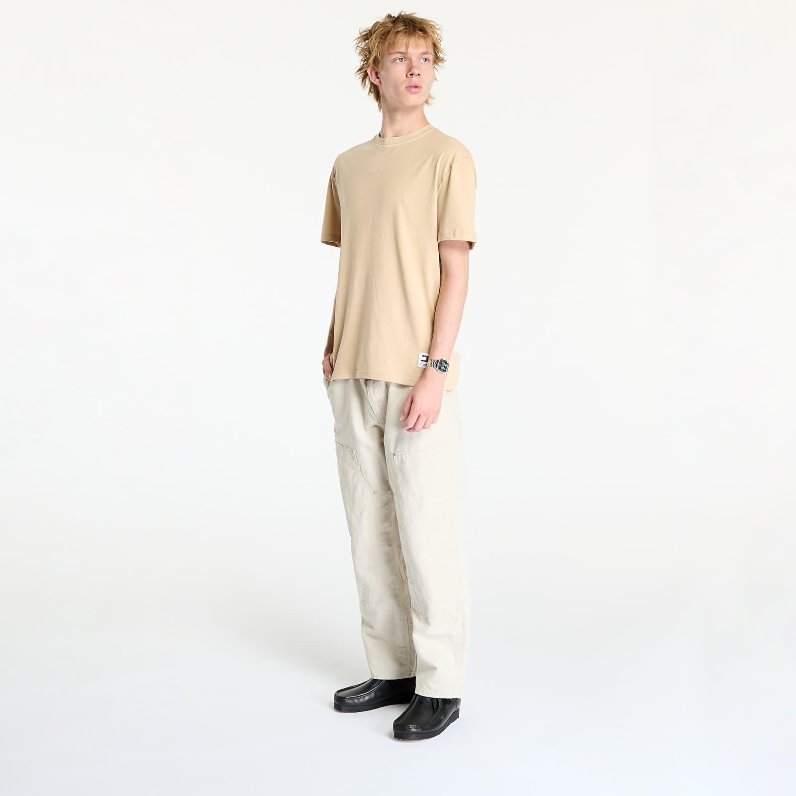 Männer T-Shirts Tommy Jeans Regular Classic Tee Beige