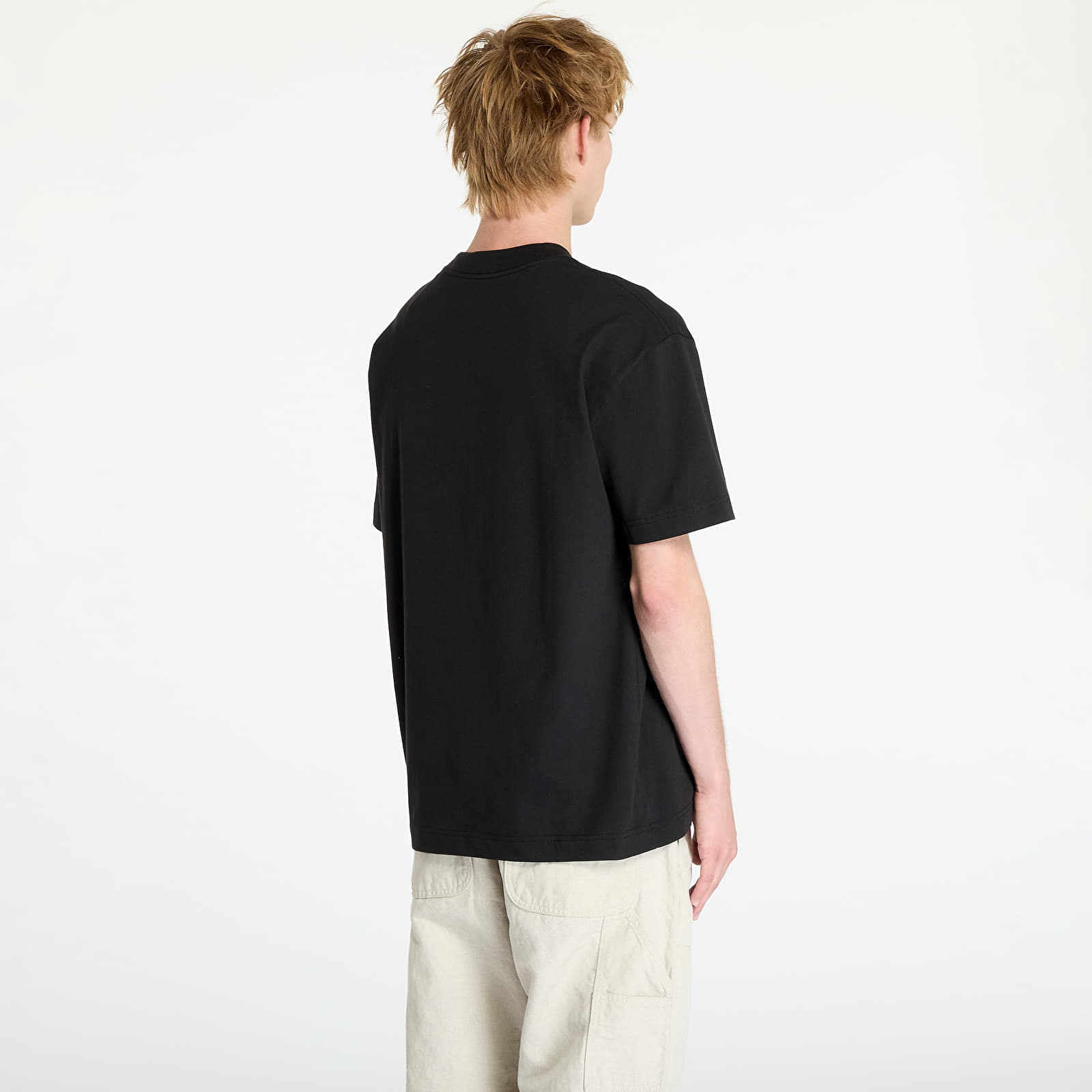 Pánske tričká Calvin Klein Jeans Embroidered Box Tee Black