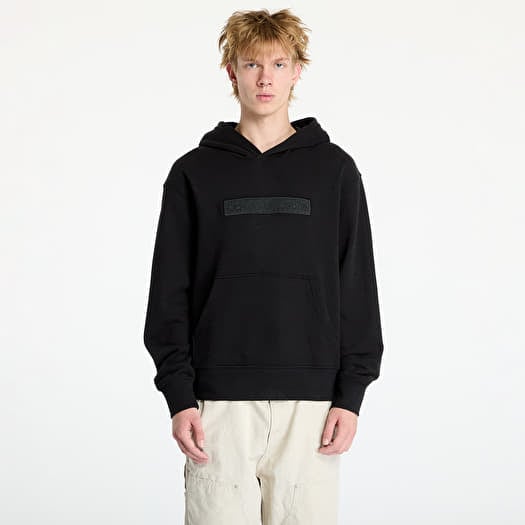 Calvin Klein Jeans Embroidered Box Hoodie Black