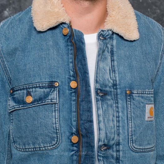 Jackets Carhartt WIP Fairmount Coat Blue Stone Washed Footshop