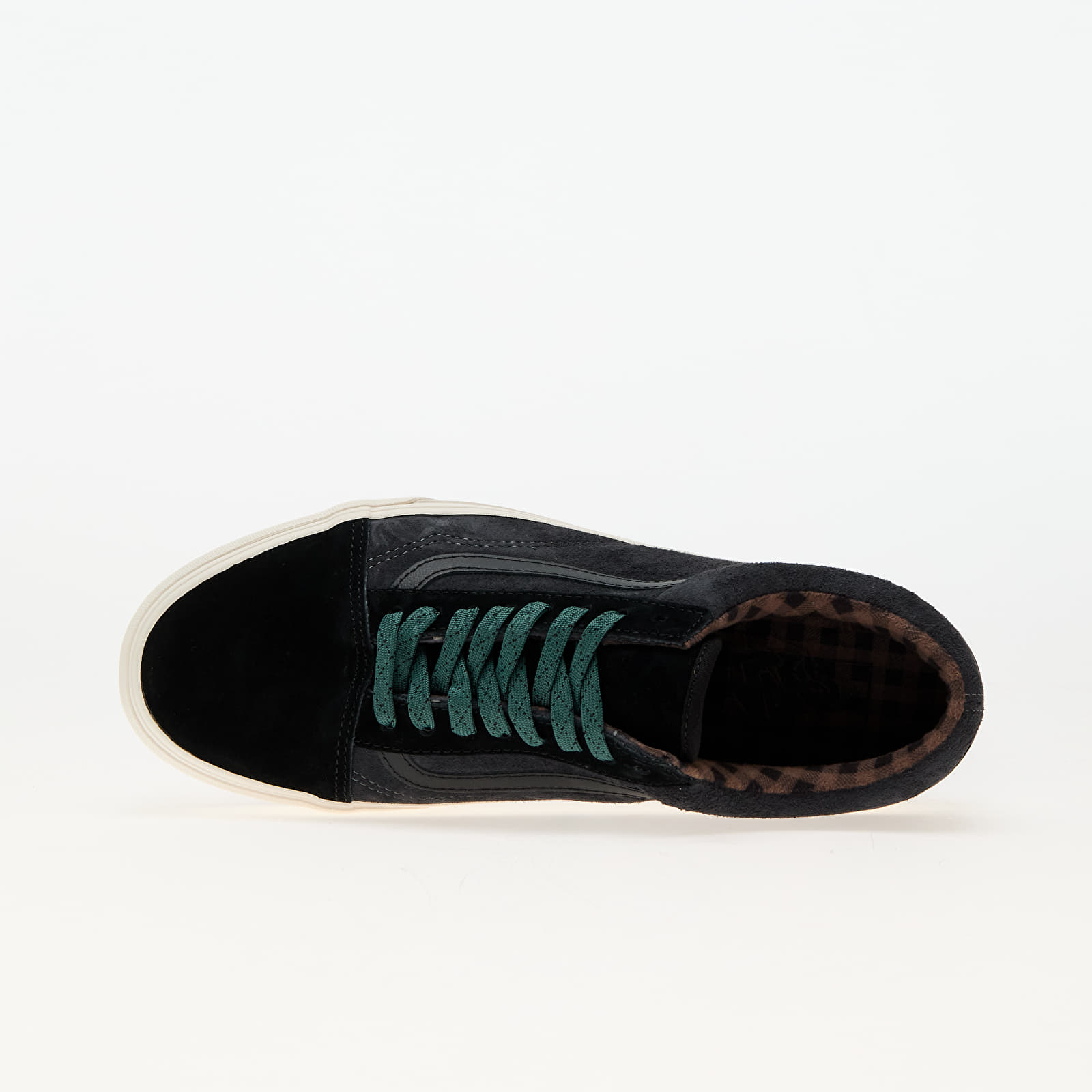 Zapatillas Hombre Vans Old Skool Pig Suede Plaid Gray/Blanc