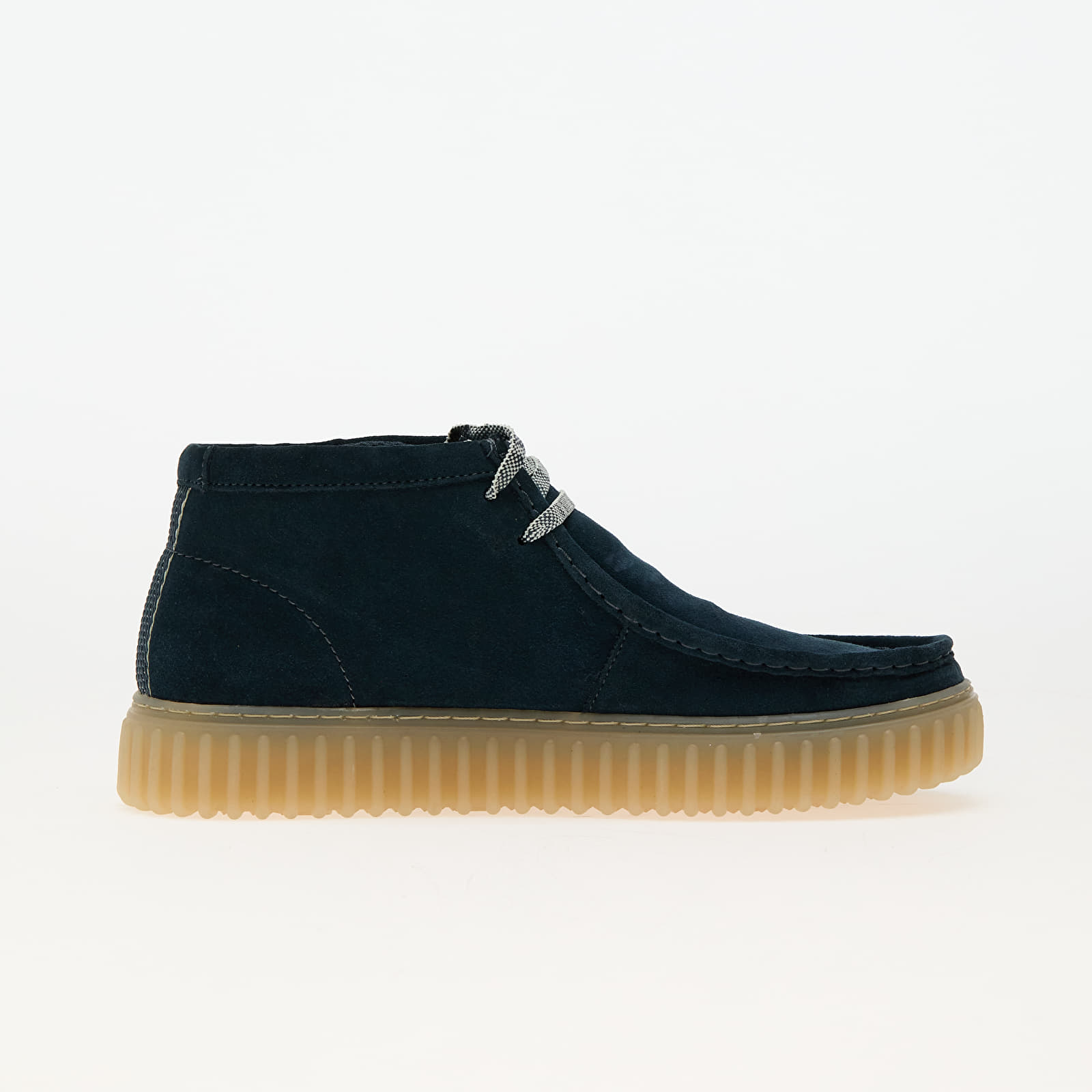 Herren Sneaker und Schuhe Clarks Torhill Hi Blue Suede