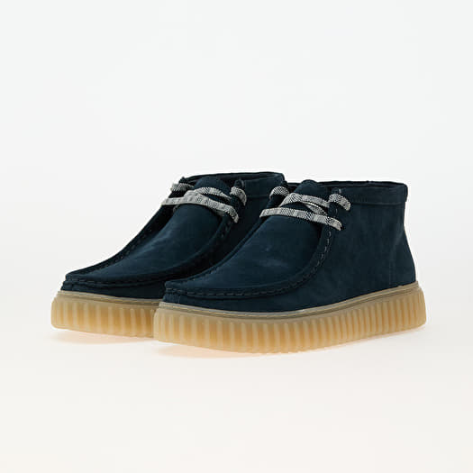 Men's shoes Clarks Torhill Hi Blue Suede Footshop
