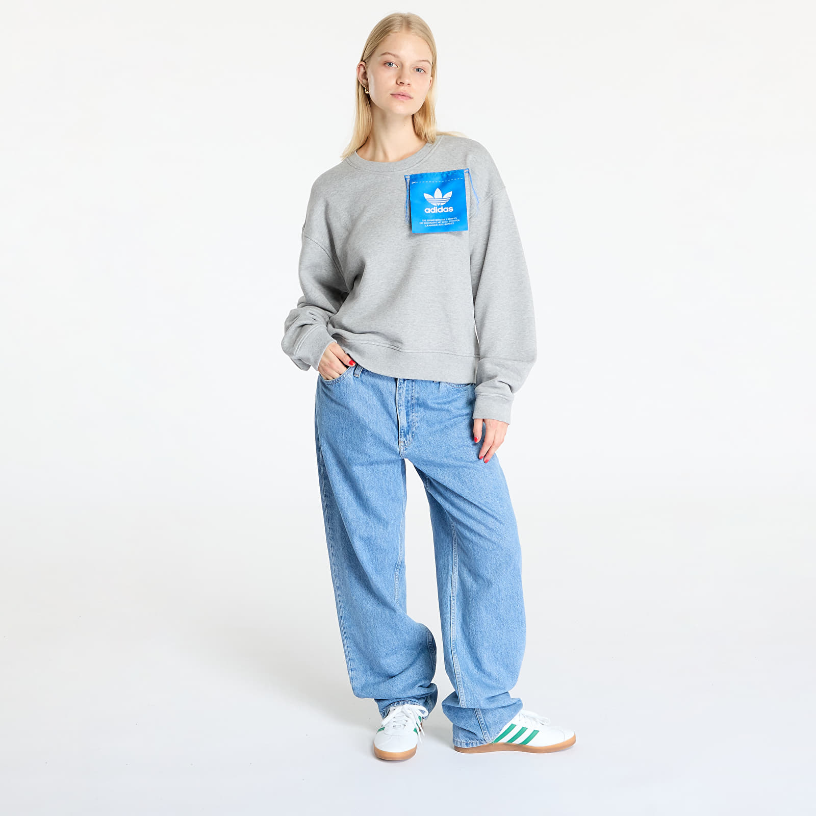 Women's hoodies adidas x KSENIASCHNEIDER Label Sweashirt Medium Grey Heather