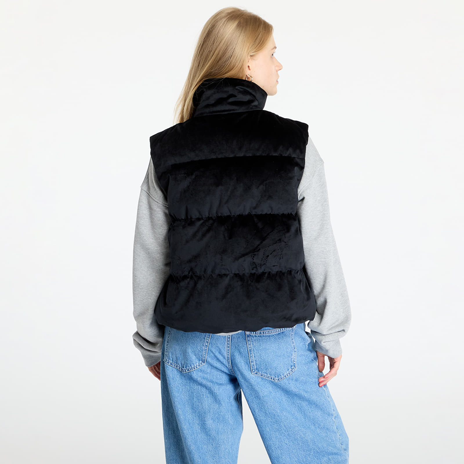 Jacken fur Frauen adidas Velvet Vest Black Footshop