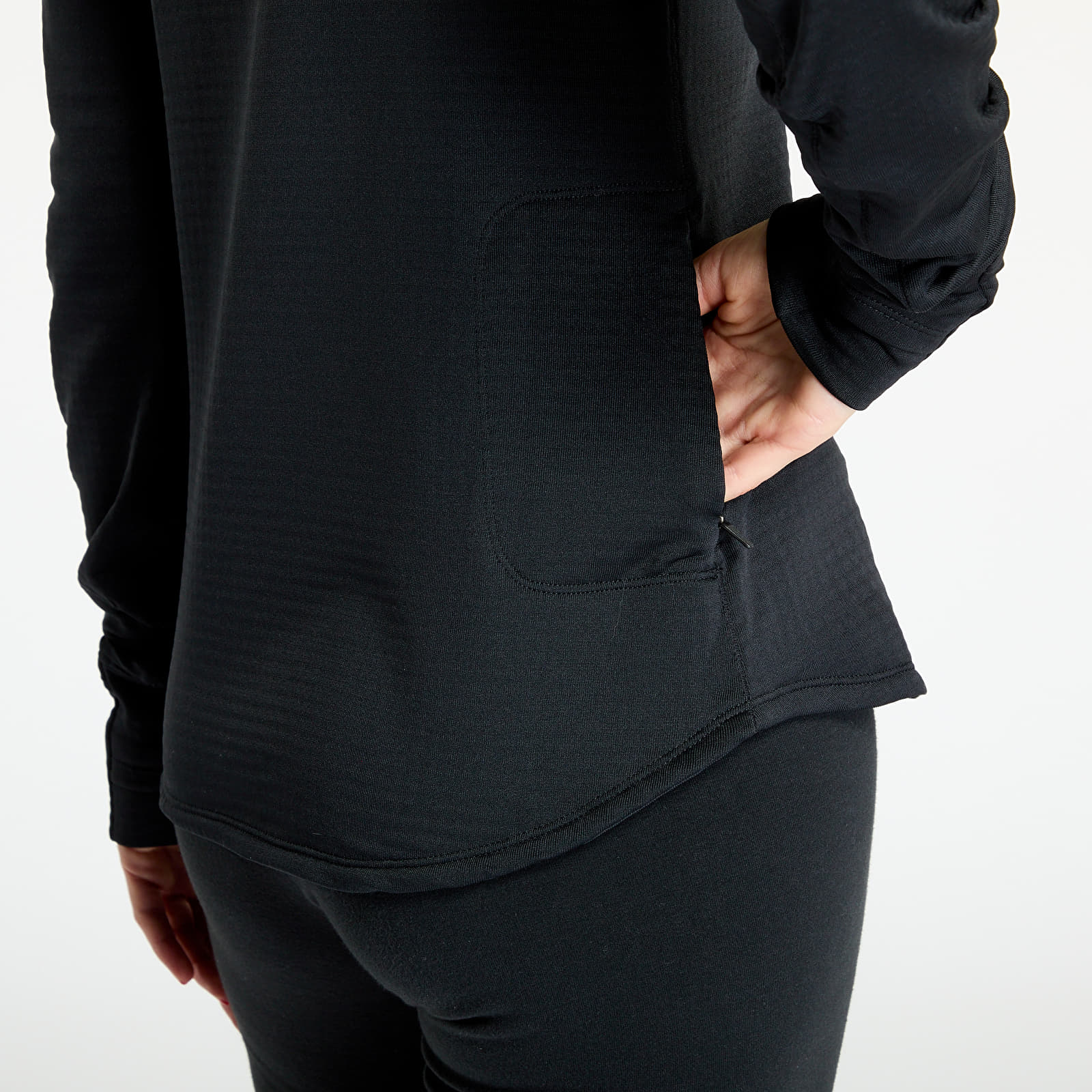 Mikiny New Balance Athletics Heat Grid Half Zip Black