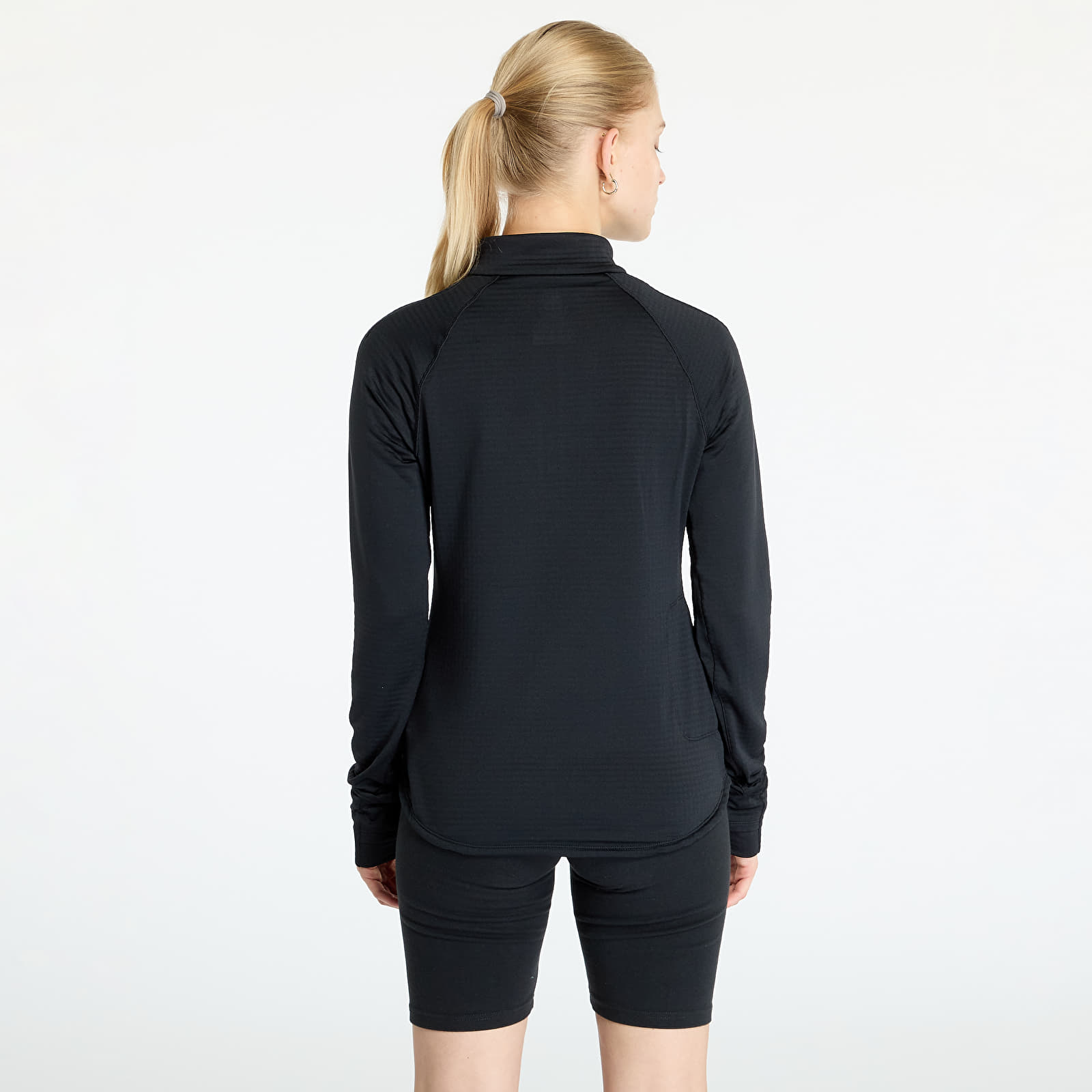 Mikiny New Balance Athletics Heat Grid Half Zip Black