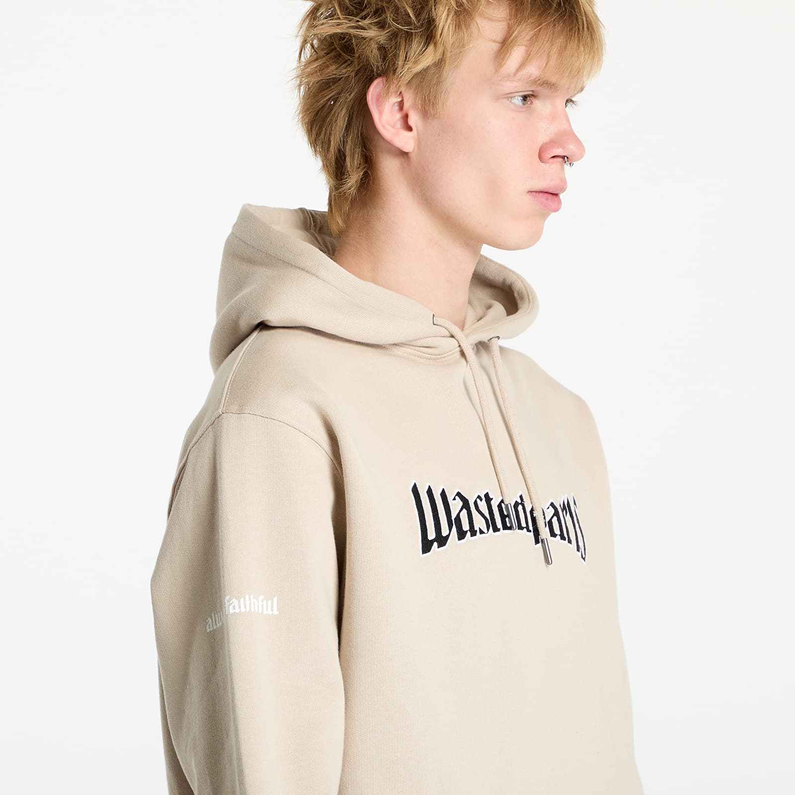 Pánské mikiny Wasted Paris United Hoodie Sand
