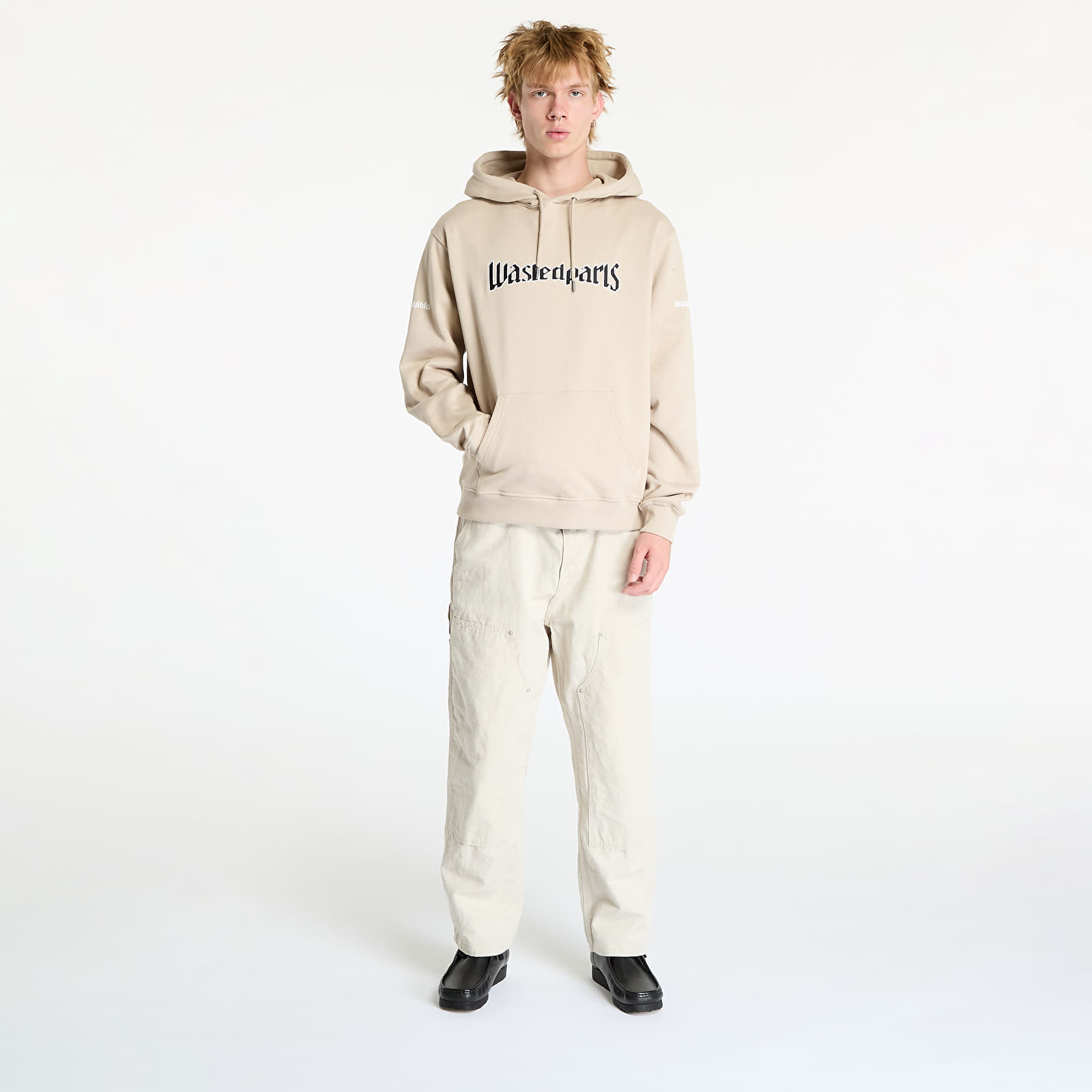 Pánské mikiny Wasted Paris United Hoodie Sand