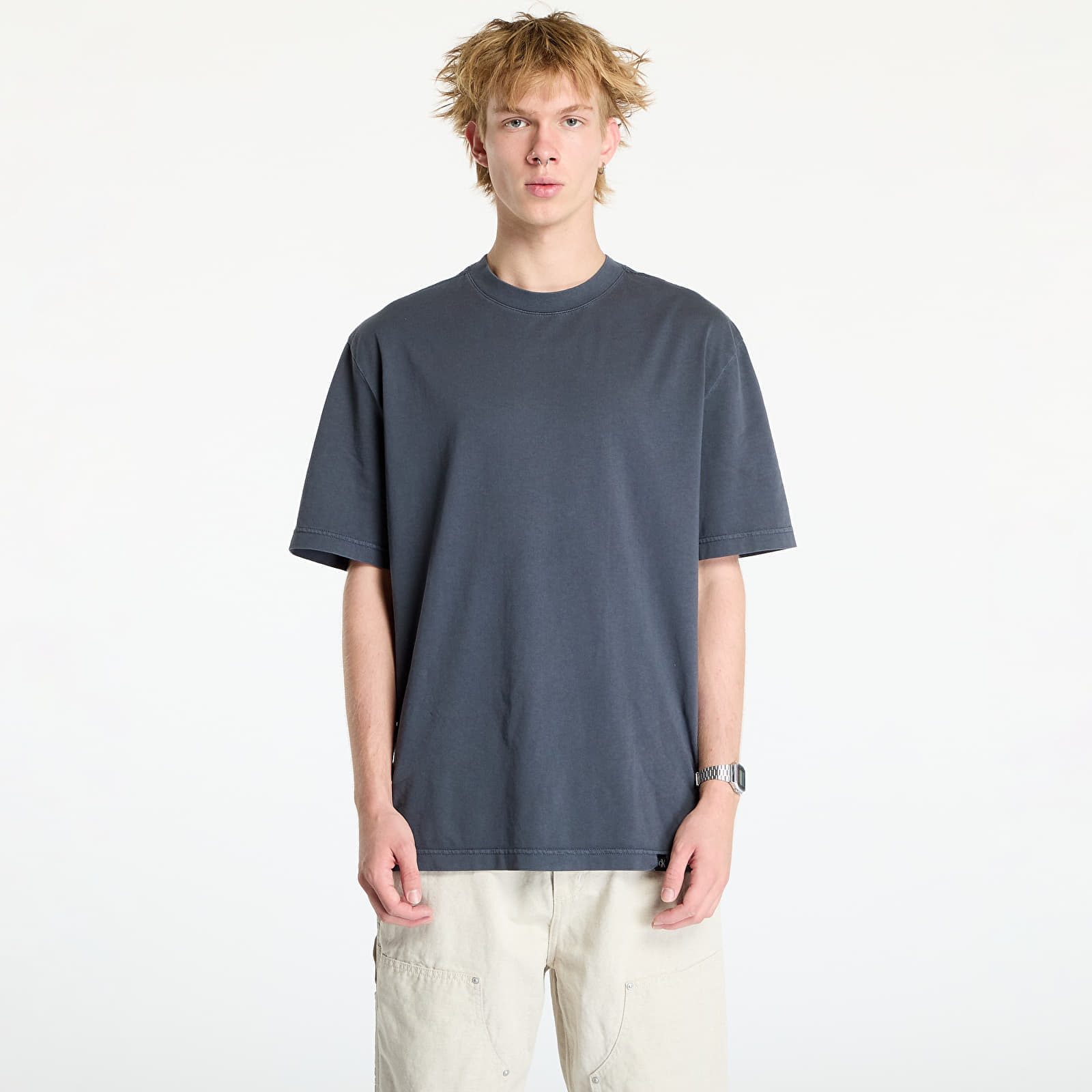 T-shirt Calvin Klein Jeans Washed Heavy Tee Black M