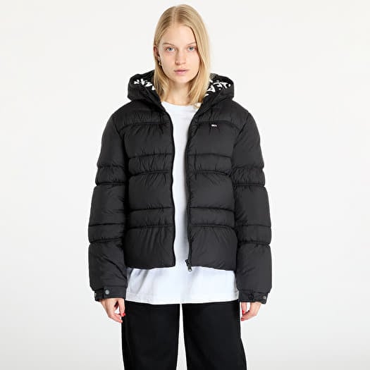 Tommy Jeans Quilt Rouch Tape Jacket Black
