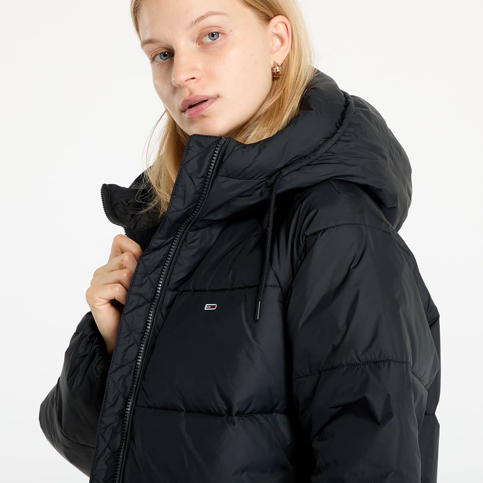 Dzsekik Tommy Jeans Vail Puffer Jacket Black