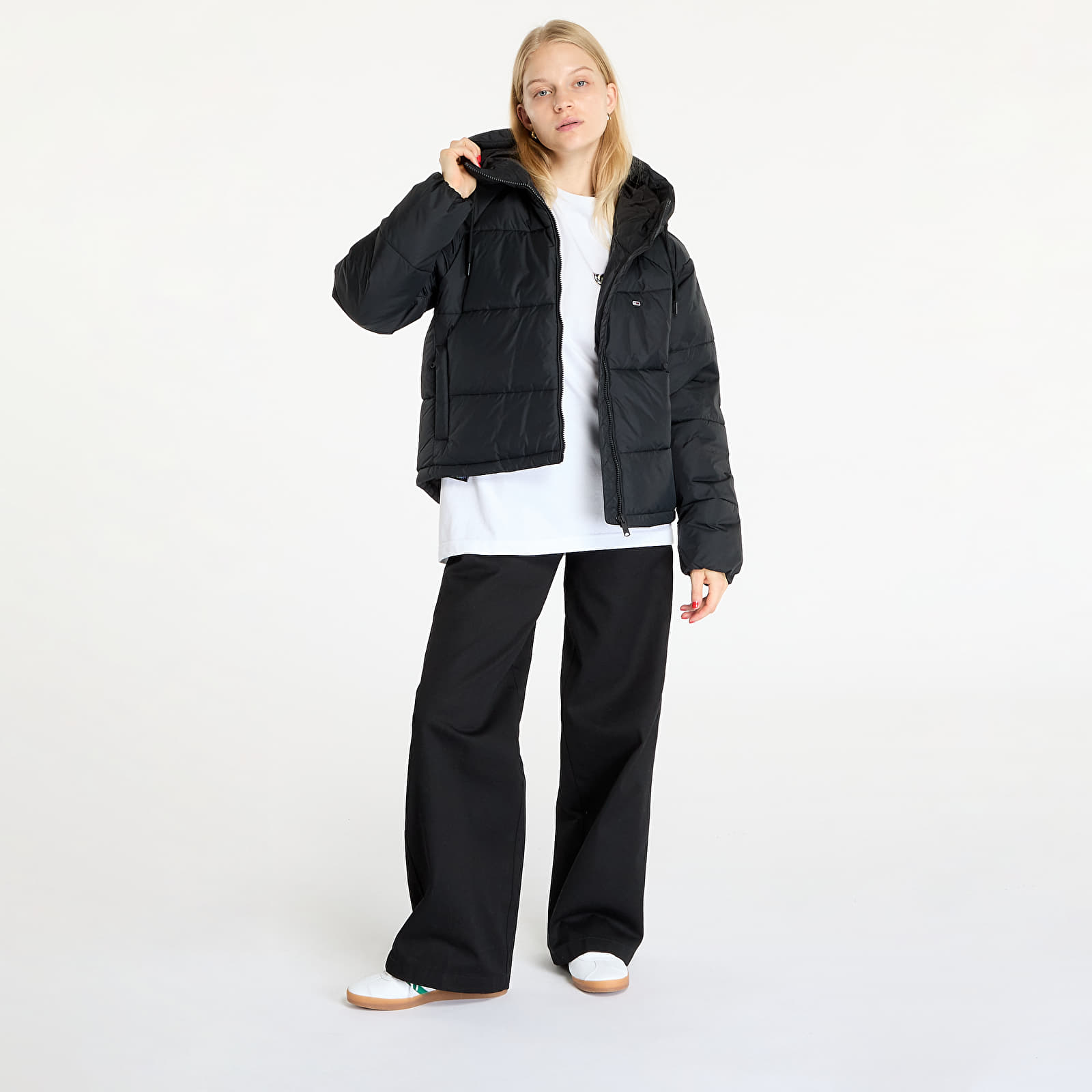 Dzsekik Tommy Jeans Vail Puffer Jacket Black