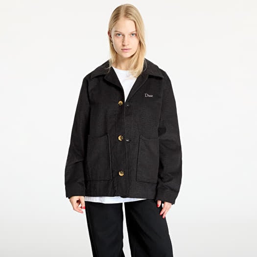 Dime Printed Cord Jacket UNISEX Black