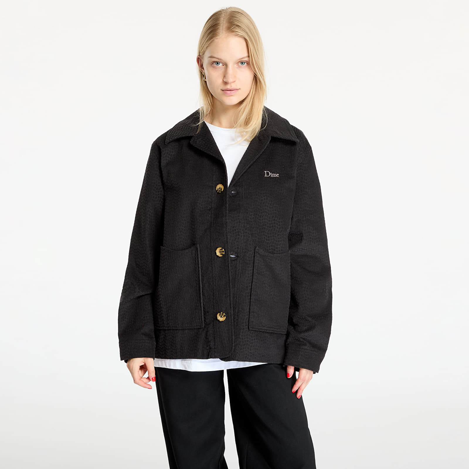 Kabátok Dime Printed Cord Jacket UNISEX Black