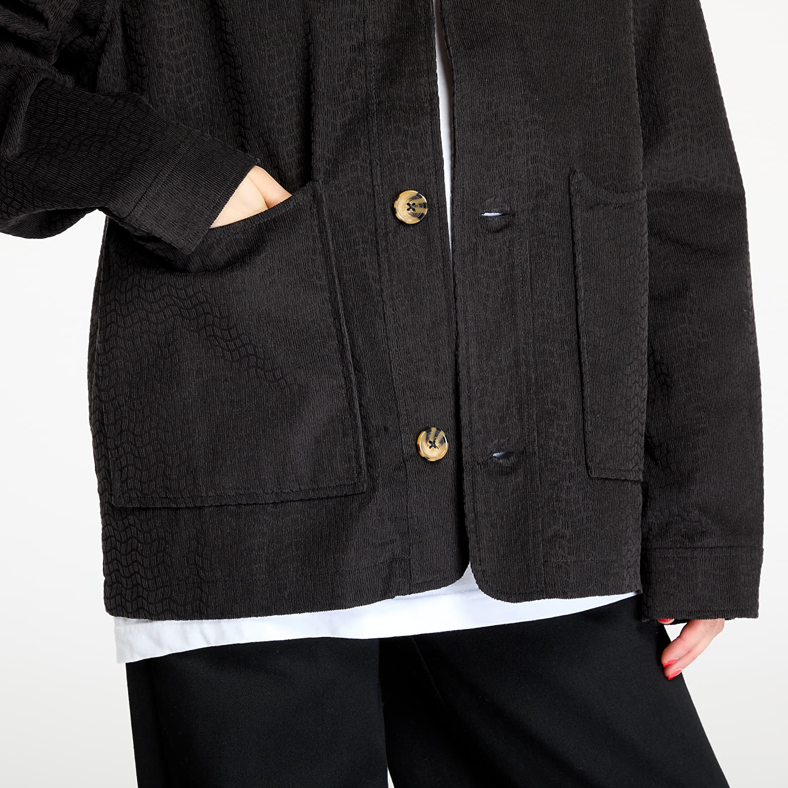 Kabátok Dime Printed Cord Jacket UNISEX Black