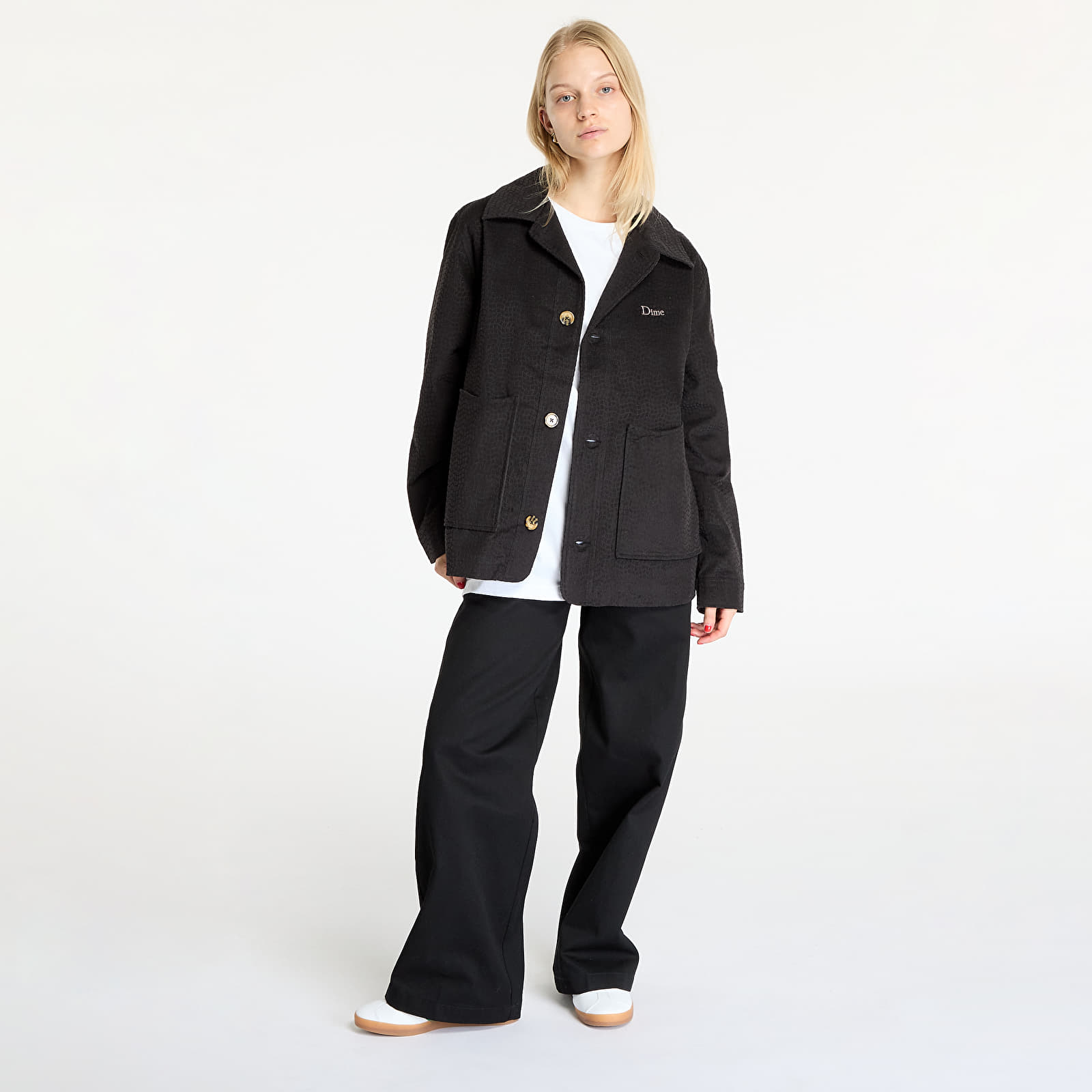 Kabátok Dime Printed Cord Jacket UNISEX Black