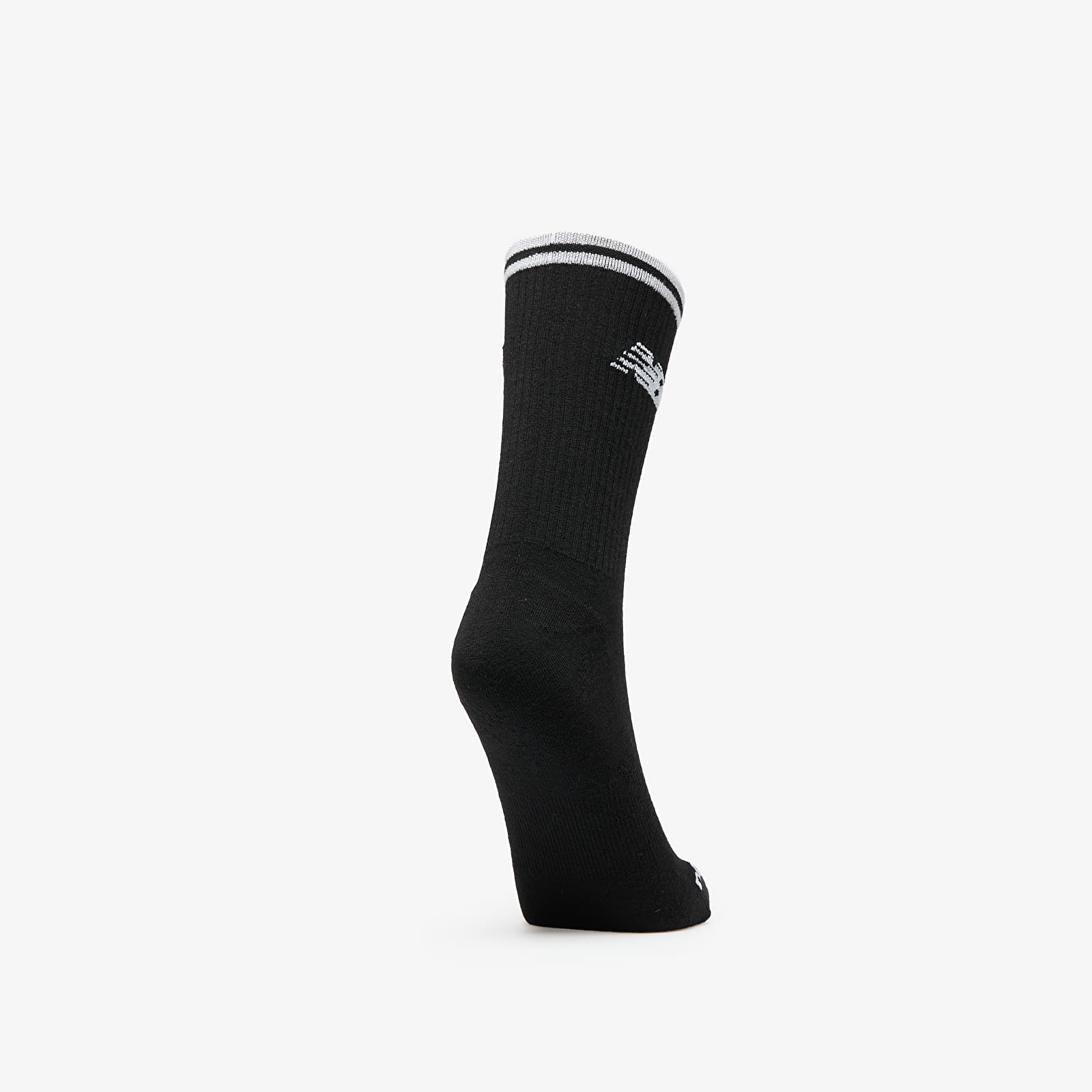 Ponožky New Balance Running Stripe Midcalf Socks 2-Pack Black/ White
