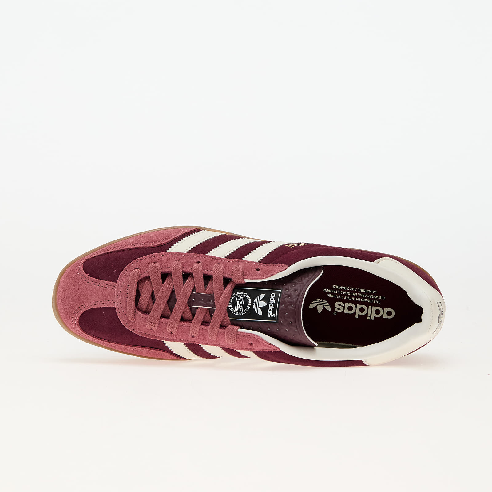 Încălțăminte și sneakerși pentru bărbați adidas Gazelle Indoor Maroon/ Ftw White/ Preloved Crimson