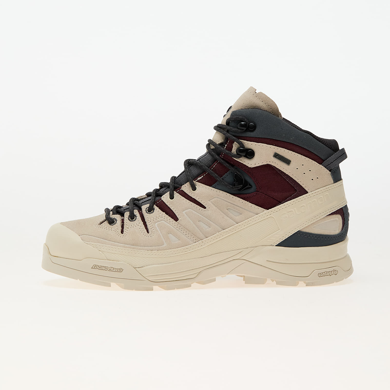 Herren Sneaker und Schuhe Salomon X Alp Mid Ltr GTX Almond Milk Catawba Grape Turbulence Footshop