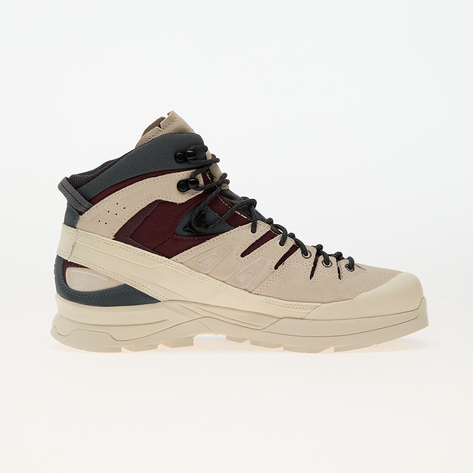 Pánské tenisky a boty Salomon X-Alp Mid Ltr GTX Almond Milk/ Catawba Grape/ Turbulence