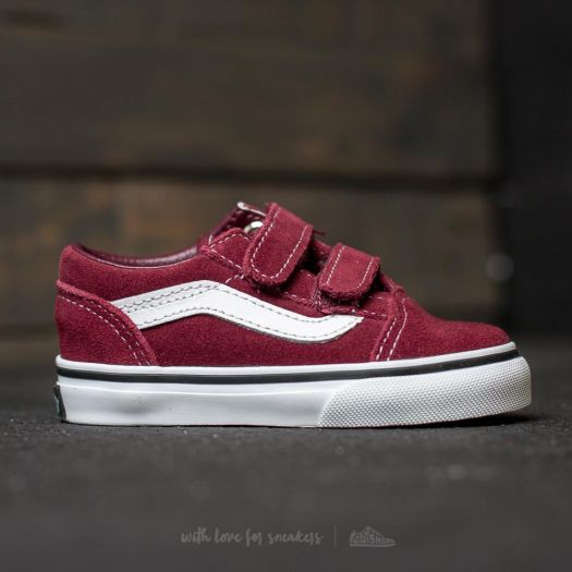 Kids sneakers and shoes Vans Old Skool V Suede Port Royale Black Footshop