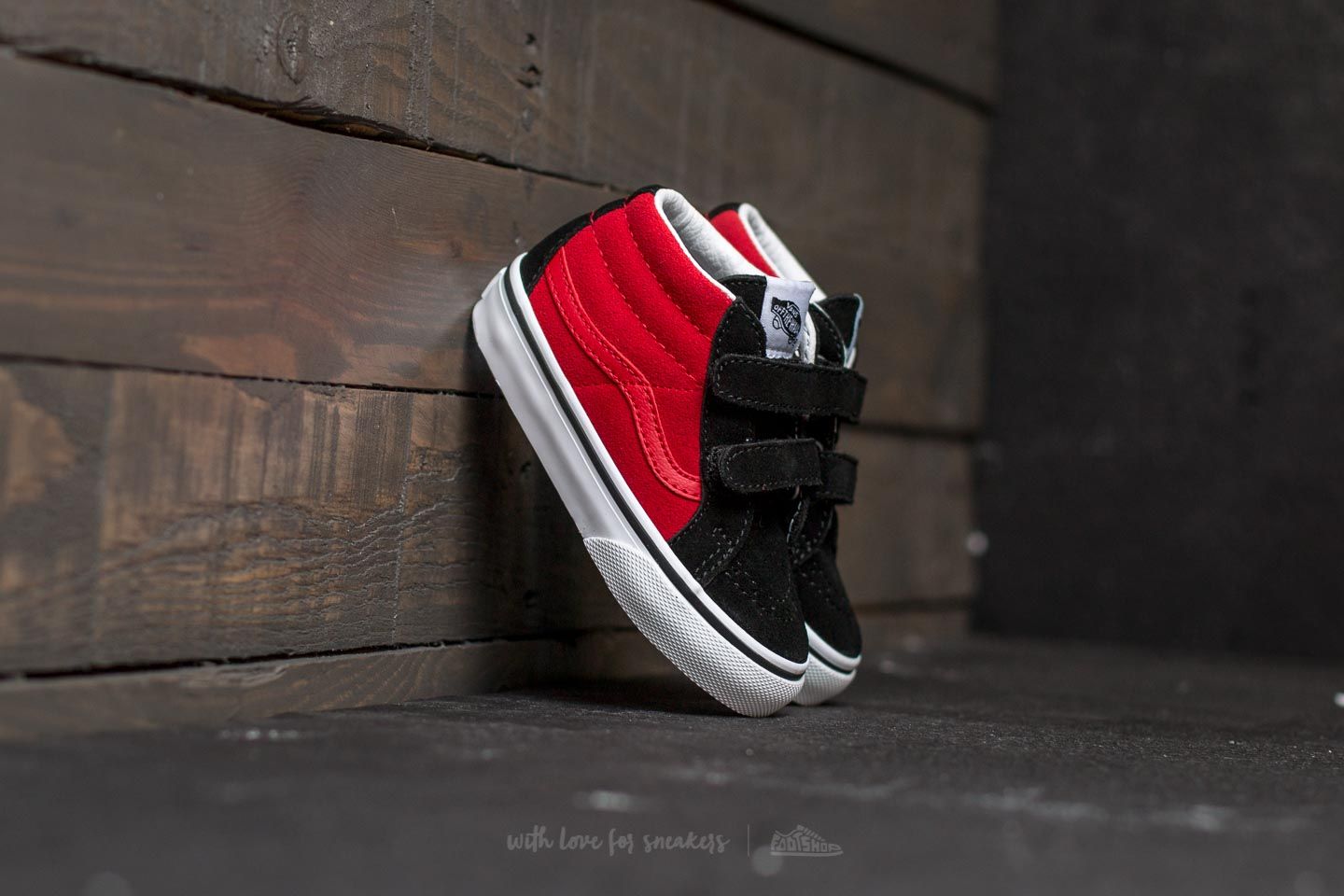 Sneaker und Schuhe für Kinder Vans Sk8-Mid Reissue V (2-Tone) Black/ Racing Red