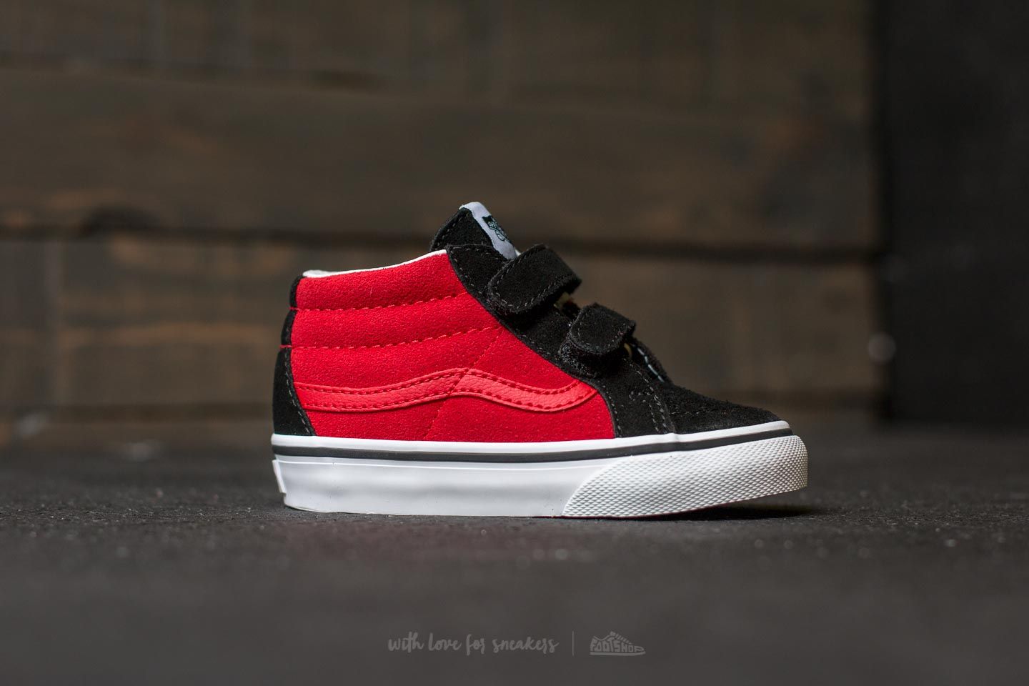 Sneaker und Schuhe für Kinder Vans Sk8-Mid Reissue V (2-Tone) Black/ Racing Red