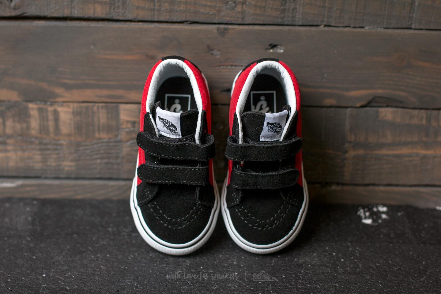 Sneaker und Schuhe für Kinder Vans Sk8-Mid Reissue V (2-Tone) Black/ Racing Red