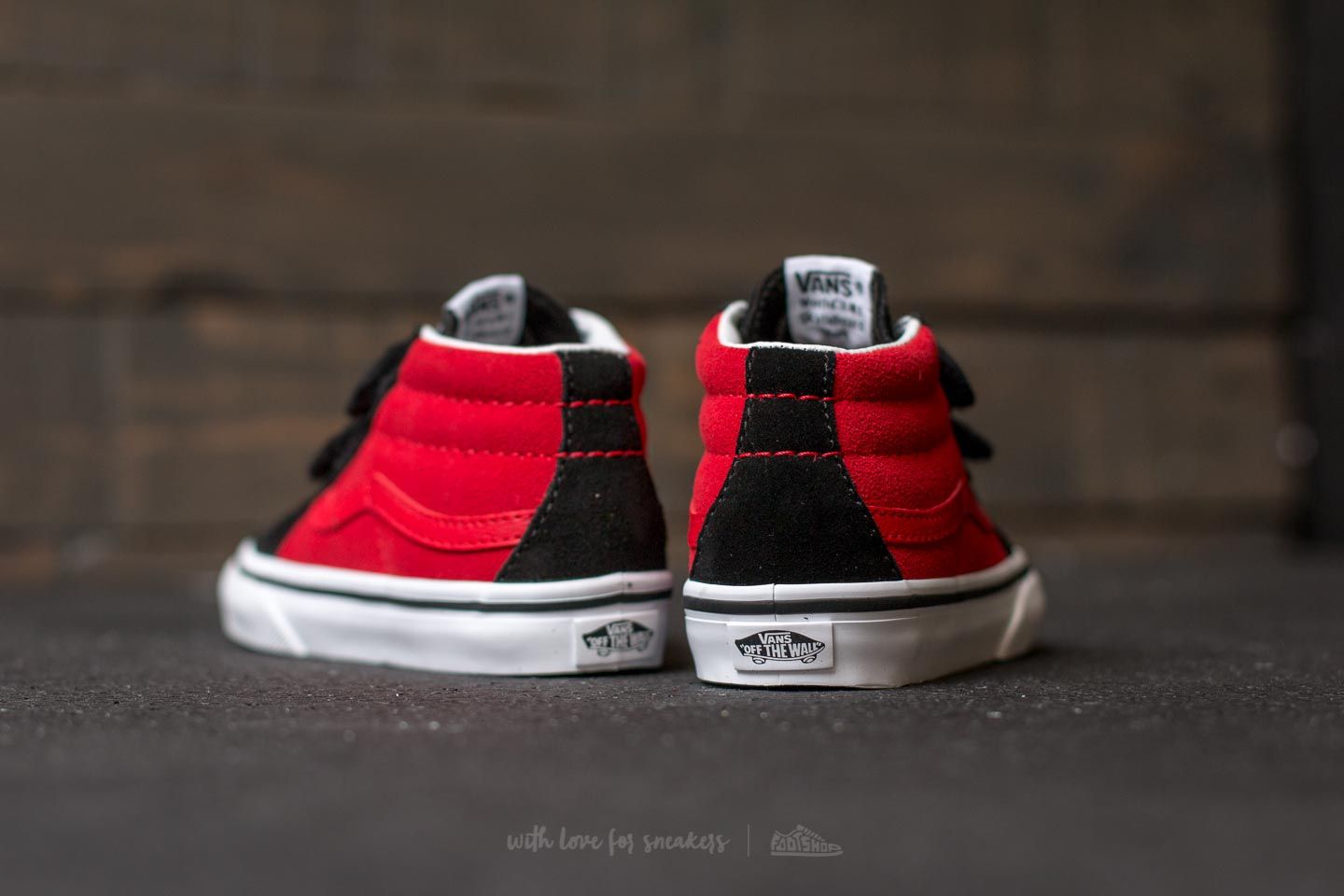 Sneaker und Schuhe für Kinder Vans Sk8-Mid Reissue V (2-Tone) Black/ Racing Red