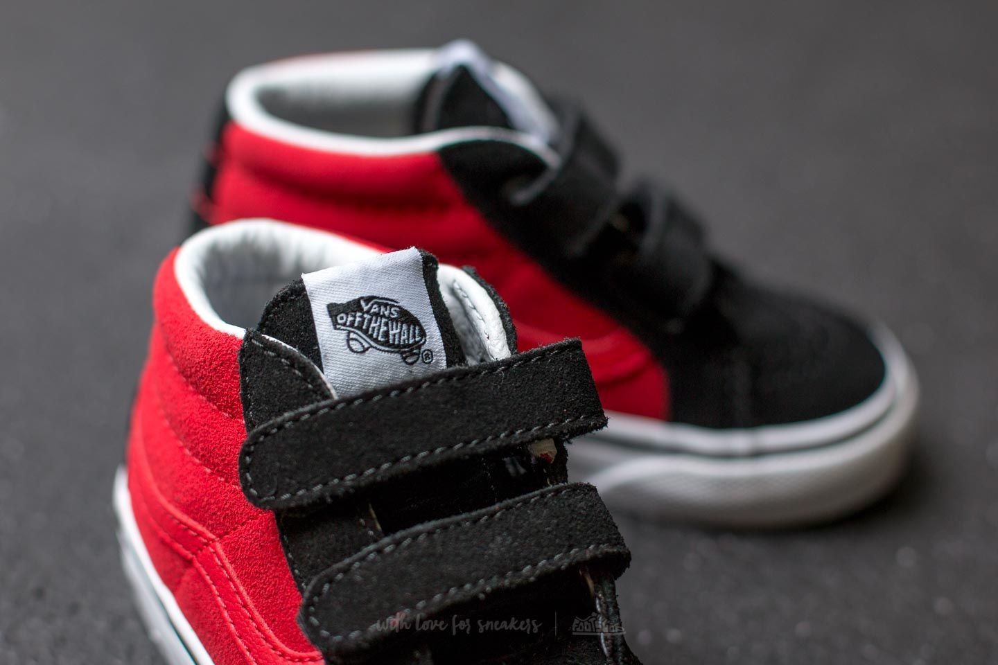 Sneaker und Schuhe für Kinder Vans Sk8-Mid Reissue V (2-Tone) Black/ Racing Red