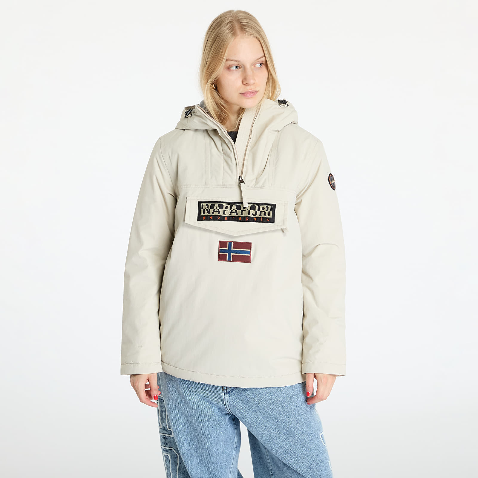 Jacket Napapijri Rainforest W Wint 5 Beige/ Silver XS