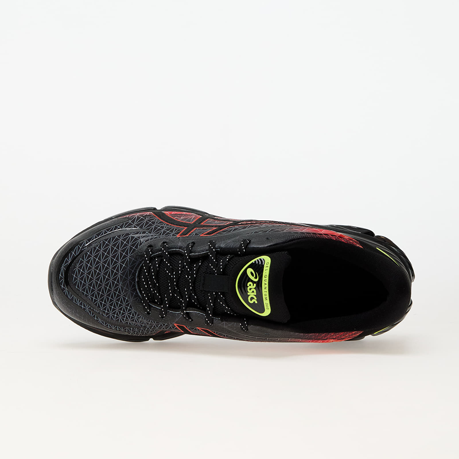 Asics men's running gel-nimbus 21 trainers - black/classic red top