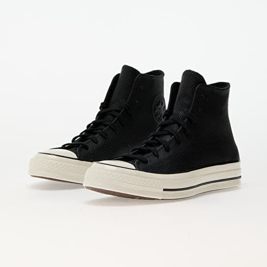 Black leather converse 6 on sale