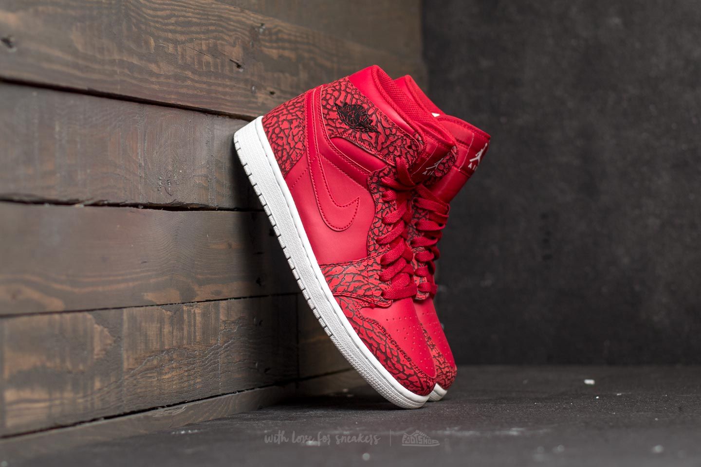 Herren Sneaker und Schuhe Air Jordan 1 Retro High Gym Red/ White-Team Red-White