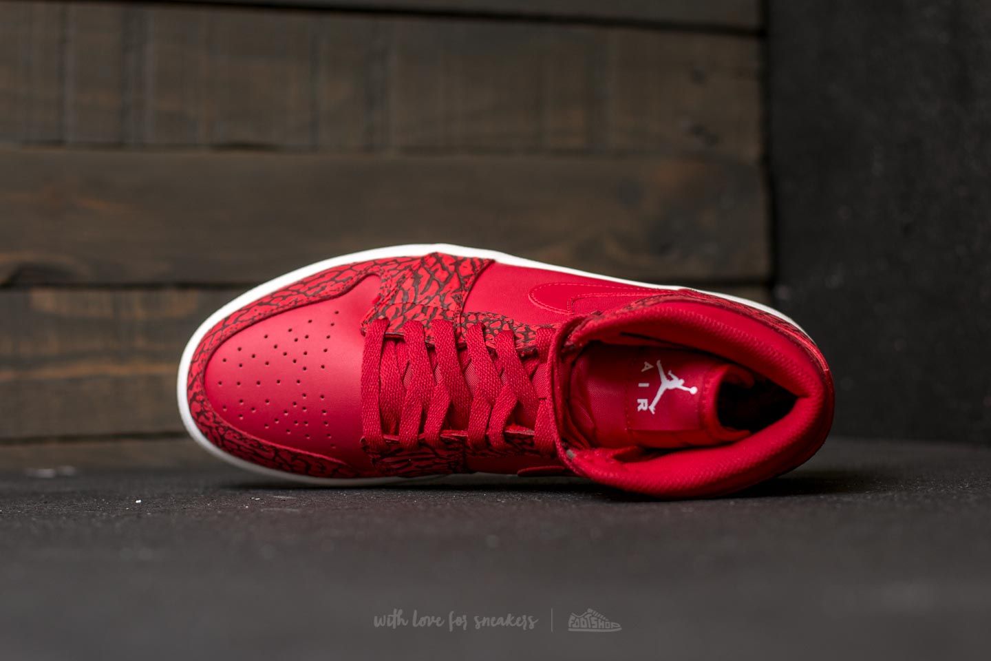 Herren Sneaker und Schuhe Air Jordan 1 Retro High Gym Red/ White-Team Red-White
