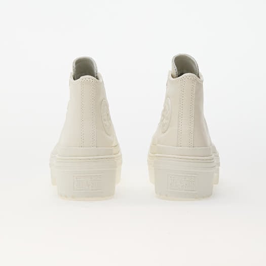 Converse white leather platform sneakers clearance