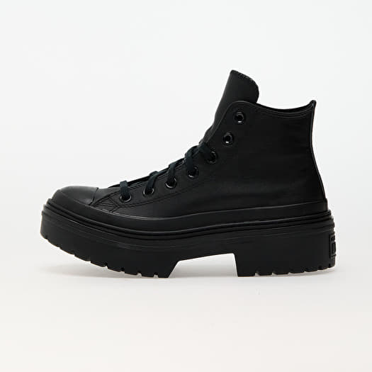 Converse Chuck Taylor All Star Lugged Heel Leather Platform Black/ Black/ Black