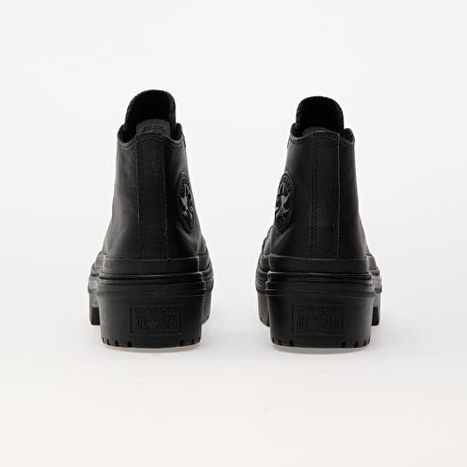 Black leather converse chucks new arrivals