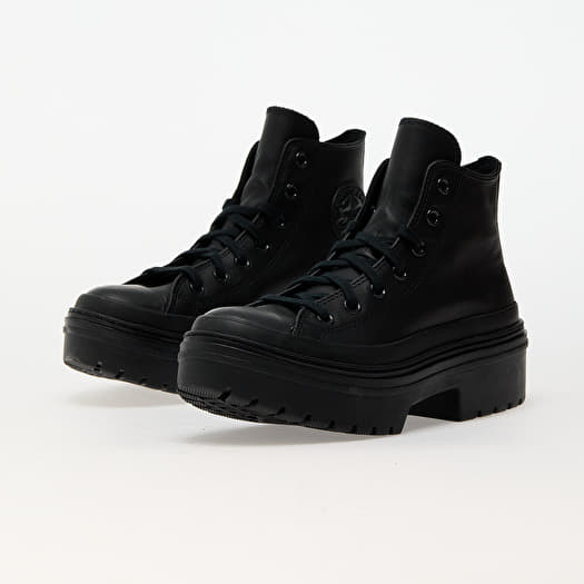 Converse chuck black leather new arrivals