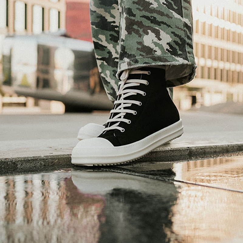 Rick Owens DRKSHDW Denim Shoes Black/ Milk/ Milk | Footshop