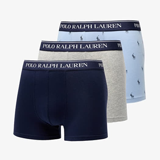 Boxerky Ralph Lauren Classic Trunk 3-Pack Multicolor