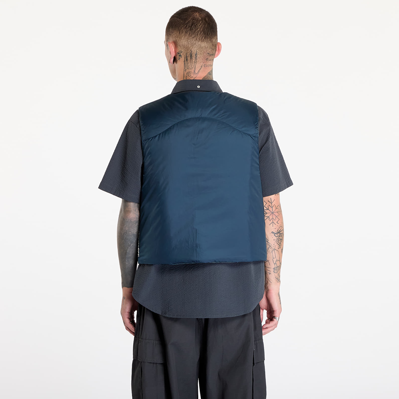 Vests Nike ACG "Skull Peak" PrimaLoft® Reversible Vest UNISEX Denim Turquoise/ Armory Navy/ Summit White