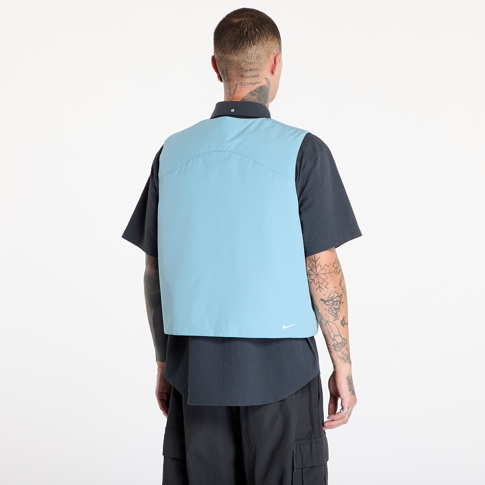 Vests Nike ACG "Skull Peak" PrimaLoft® Reversible Vest UNISEX Denim Turquoise/ Armory Navy/ Summit White