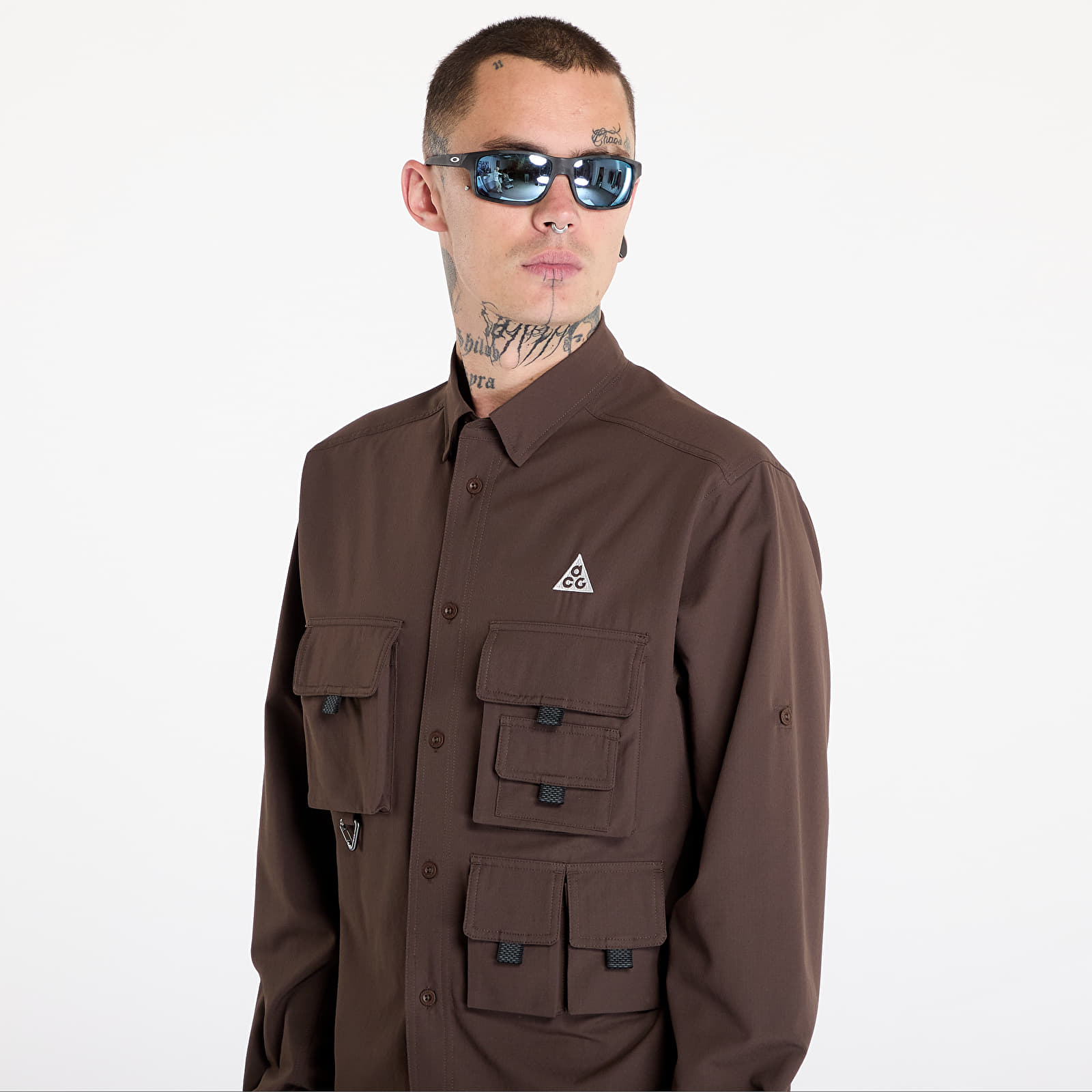 Shirts Nike ACG Dri-FIT UV "Devastation Trail" Men's Top Baroque Brown/ Black/ Summit White
